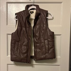Brown Leather Vest